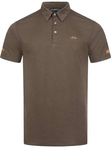 Blaser Polo-Shirt in braun Frontalansicht