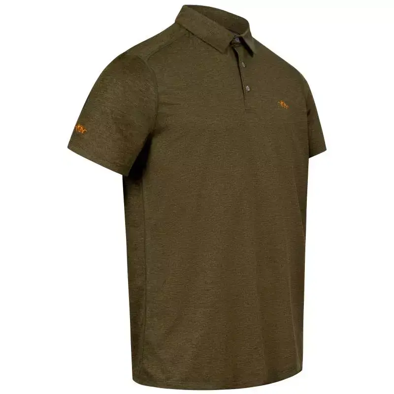 Blaser Polo-Shirt in oliv Seitenansicht