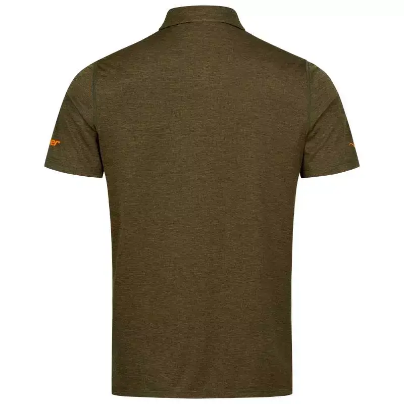 Blaser Polo-Shirt in oliv Rückansicht