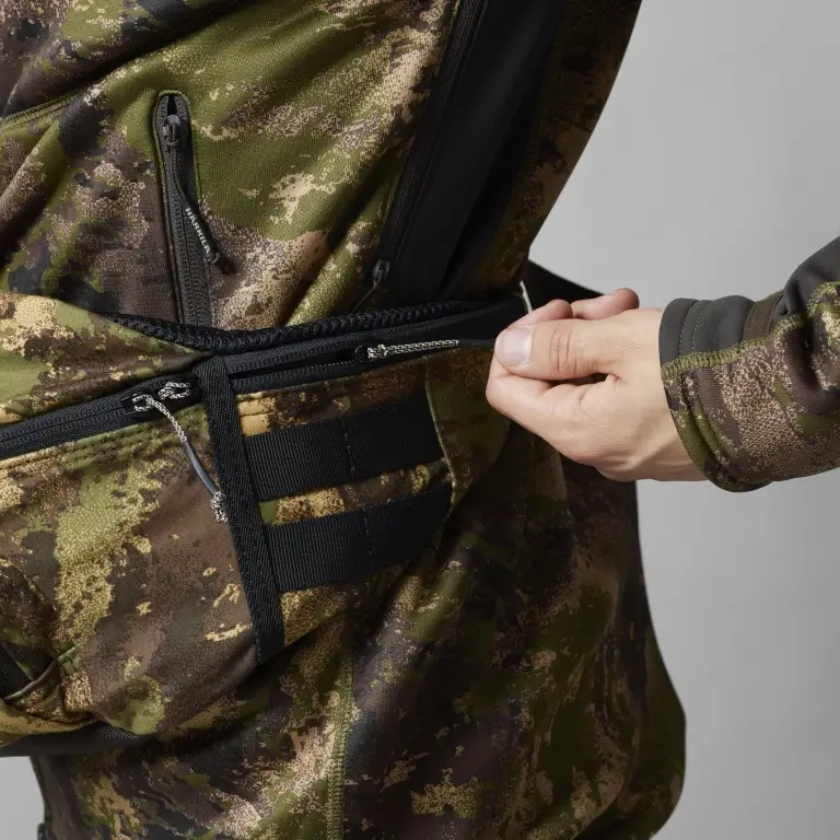 Bauchtasche in Camo-Optik Seitenansicht