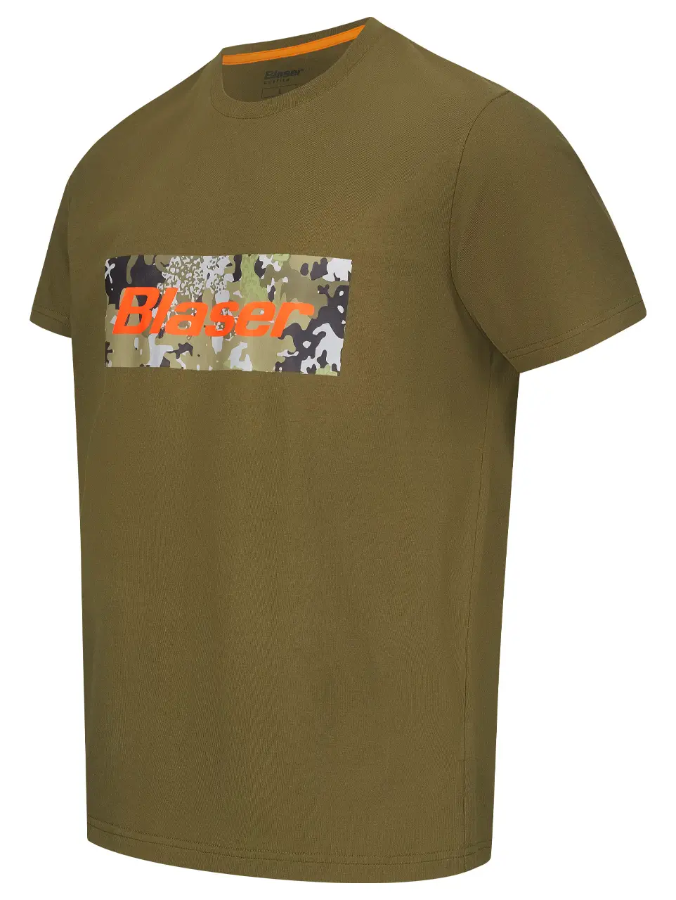 Blaser-T-Shirt in Oliv Seitenansicht